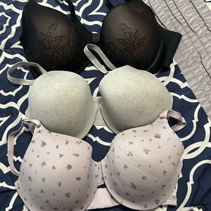 Warner's Women's Bra Set - Black, Gray, Lilac